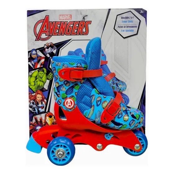 Patines Lineales Avengers 2 En 1 Ajustables Del 31-34