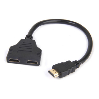 Hdmi Macho A 2 Hembra Cable Adaptador Convertidor Para Hdmi Macho A 2 Hembra Cable Adaptador Convertidor Para