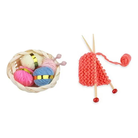 Cutemini Accesorio Escala 1:12 Para Casa Muñeca Hilo Lana