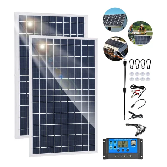 2 Paneles Solar 40w Con 100a Controlador De Carga Kit Solar