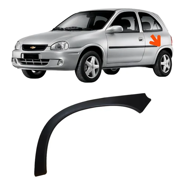 Fender Moldura Guardabarro Trasero Chevrolet Corsa 3 Puertas
