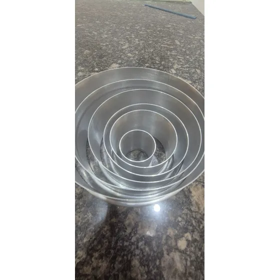 Juego De 6 Cortadores De Torta O Fondant Moldes Acero
