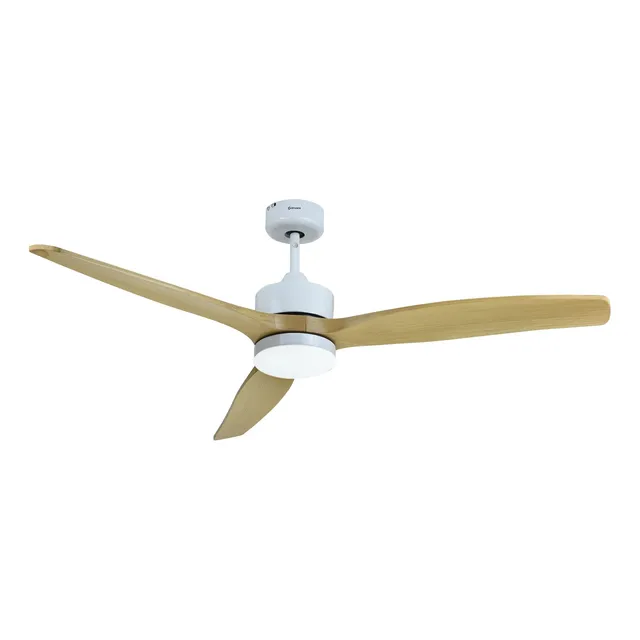 Ventilador De Techo Con Luminaria Led 3 Aspas 6 Vel 35w + Cr