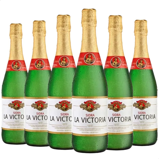 Sidra La Victoria Etiqueta Blanca 720ml X 6 Unidades  X6u