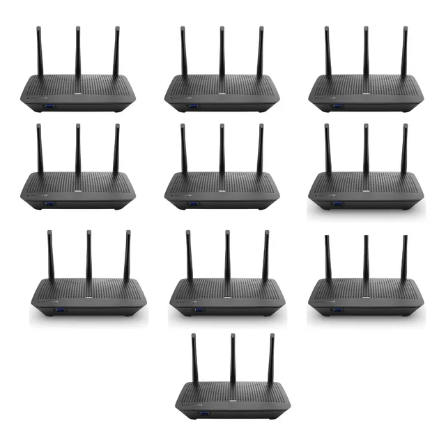Kit 10 Router Linksys Max-stream Mod.7430/doblebanda/gigabit