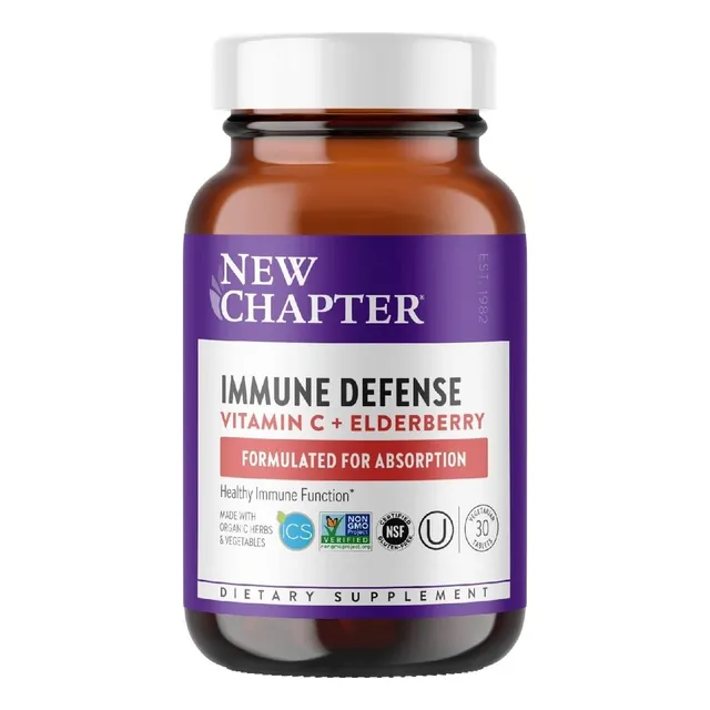 Suplemento Defensa Inmunitaria New Chapter 30 Tabletas Sabor Neutro