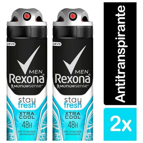 Pack X2 Rexona Spray Masculino 90g