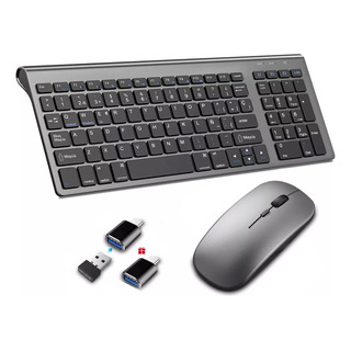 Kit Teclado Y Mouse Inalambrico Recargable Español Bluetooth Kit Teclado Y Mouse Inalambrico Recargable Español Bluetooth