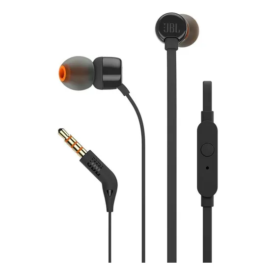 Audífono Tipo Inserción Con Micrófono - Jbl - T110 - Negro