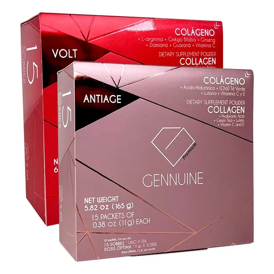 Gennuine 7 Antiage 7 Volt Colageno Hidrolizado Por 7 Meses