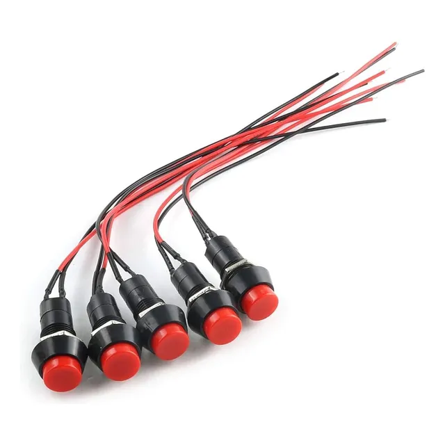 X2 Boton Pulsador Eléctrico Universal 12v Autos Motos $