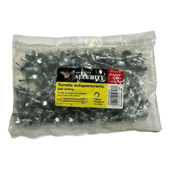 Tornillo Autotaladrante 3/4 Pulgadas Marca Security