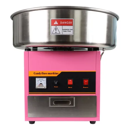 Máquina De Algodón De Azúcar Profesional Swetty B-Fresh Rosa Claro | Máquina de acero Inoxidable para fiestas de niños | Algodón de azúcar de alta calidad