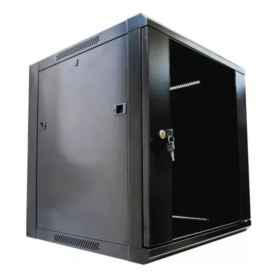 Rack Mural Gabinete 12u Puerta Vidrio Llave 19 Pulgadas Dvr