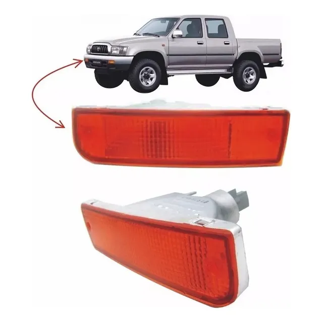 Par Lanterna Pisca Do Parachoque Hilux 2002 2003 2004 Novo