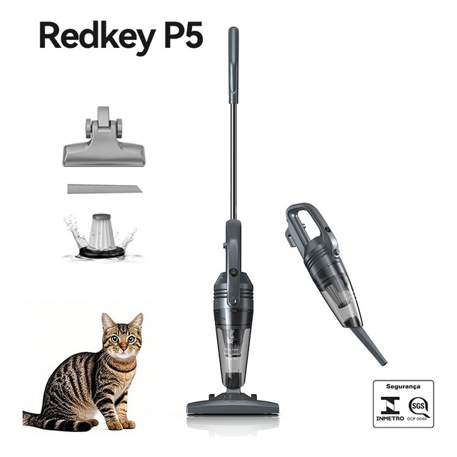 Aspirador De Pó Vertical 2 Em 1 Portátil De Mão Com Fio Redkey P5 900w 17kpa De Potência C... Aspirador De Pó Vertical 2 Em 1 Portátil De Mão Com Fio Redkey P5 900w 17kpa De Potência C...