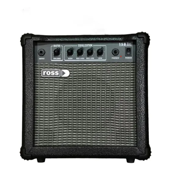 Amplificador Ross B15 Para Bajo De 15w Color Negro C