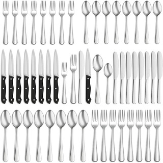 U Chef Juego De Cubiertos De 48 Piezas De Acero Inoxidable U Chef Juego De Cubiertos De 48 Piezas De Acero Inoxidable