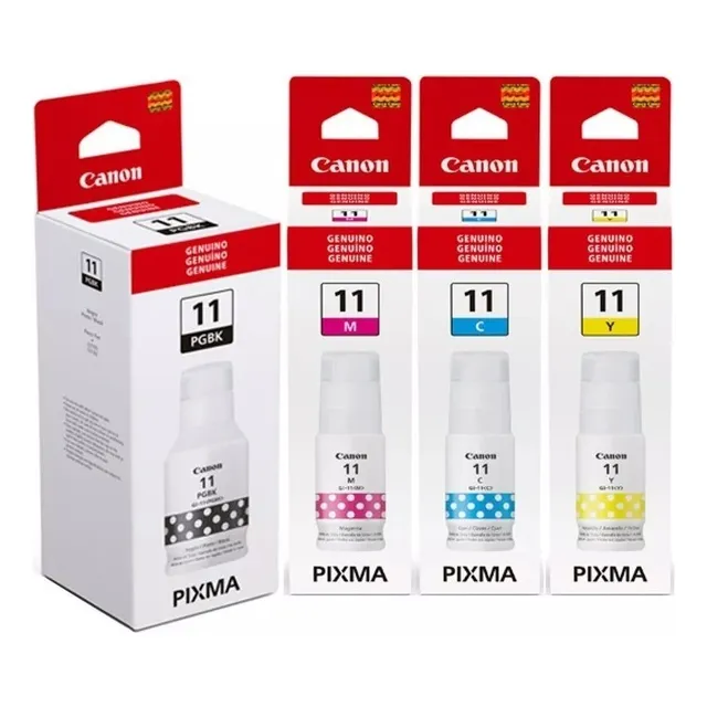 Kit 4 Tintas Canon Pixma Original Gi-11 G2160 G3160