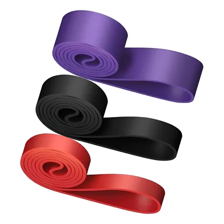 Kit Faixas Elasticas Musculaçao, Super Band Elasticos Treino Vermelho