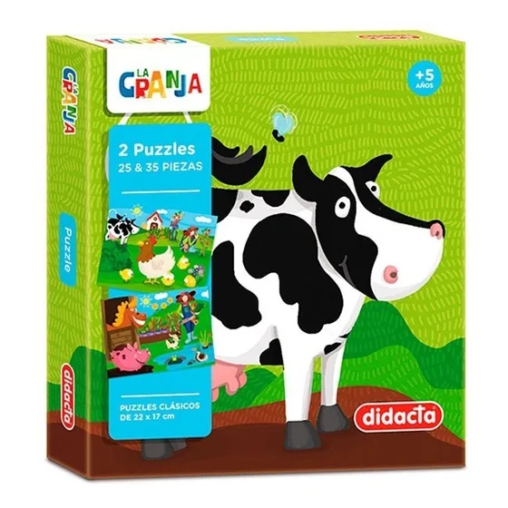 Puzzle La Granja X2 - Puzzle De Animales - Vamos A Jugar