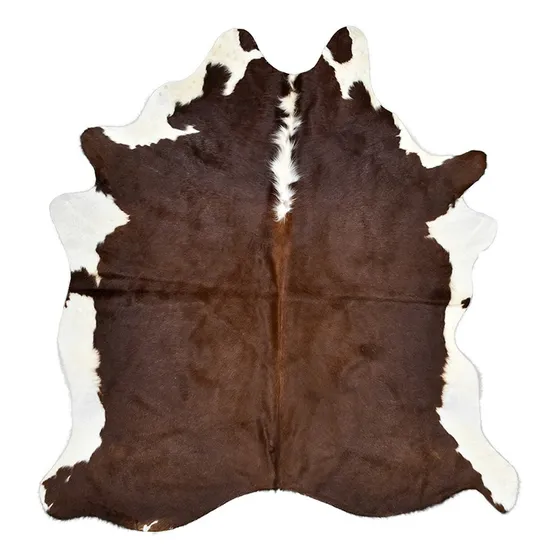 Cuero Vacuno Marrón Y Blanco, Alfombra De Cuero De Vaca