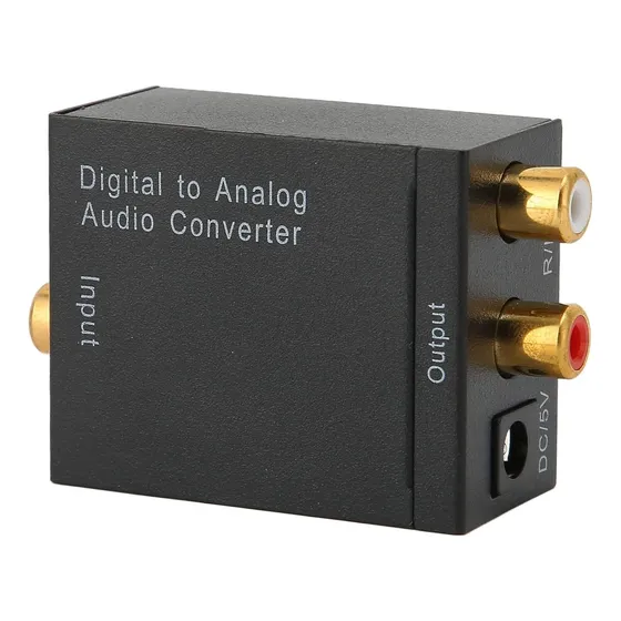 Convertidor De Audio Óptico Digital A Analógico Con Fibra