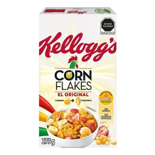 4 Pzas Cereal Kellogg's Corn Flakes Original 275 G