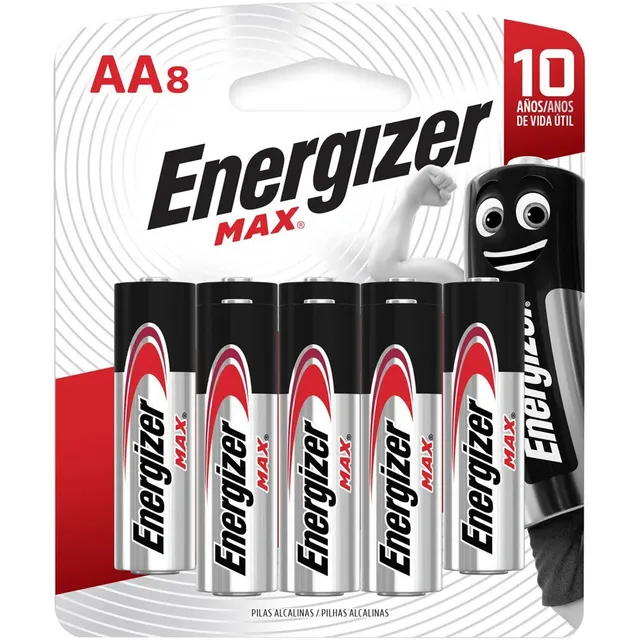 Pack De Pilas Energizer Max E91bp8 Aa X8 Unidades