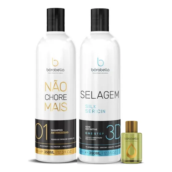 Borabela Selagem Semi Definitiva+ Shampoo Antiresiduos 350ml