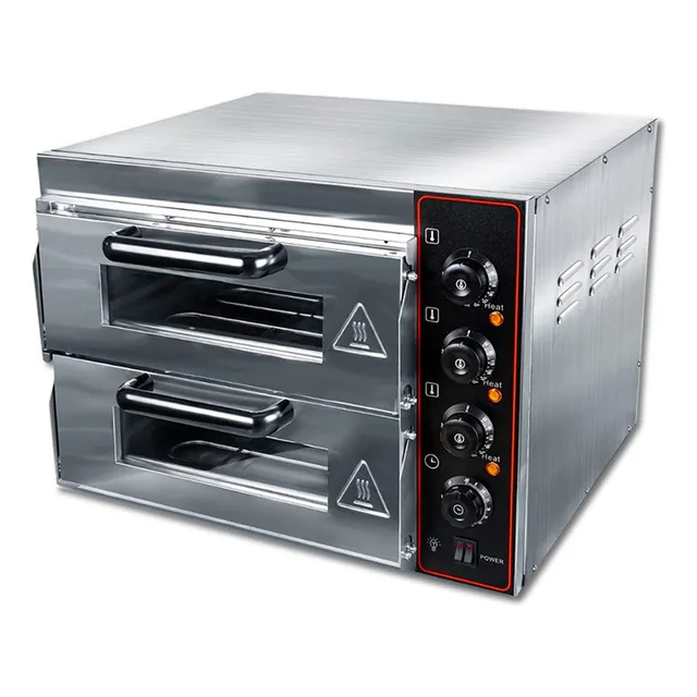 Horno De Pizza Electrico Doble Puerta 3kw 220v Hasta 350c°
