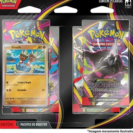 Blister Quadrúplo Pokémon ME05 Escuridão Absoluta
