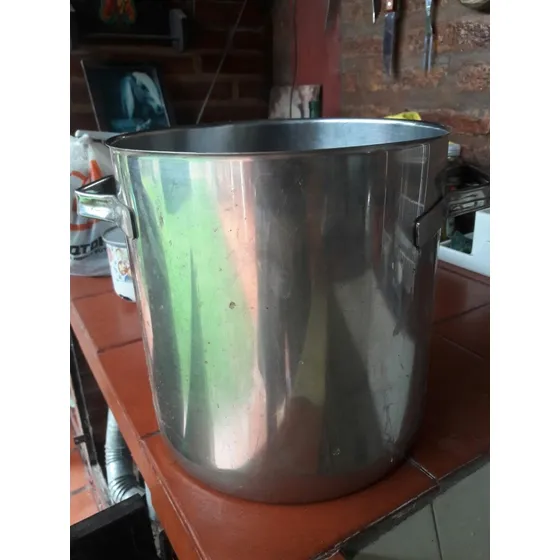 Olla Acero Inoxidable 25 Litros Con Manijas 