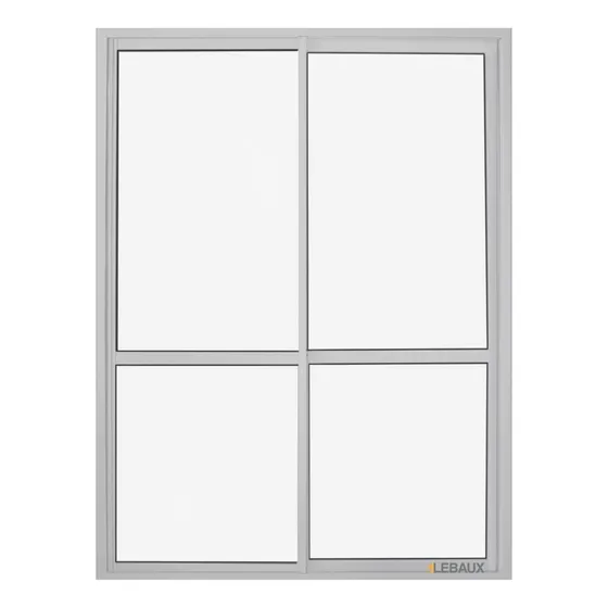 Puerta Ventana Balcón Herrero 150x200 Color Blanco Lebaux