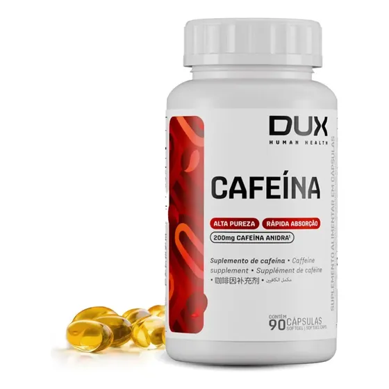 Cafeína Dux Nutrition em cápsula Sem sabor x 100g de 90 un