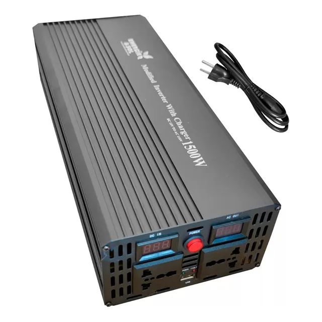 Inversor De Corriente 1500w 12vdc A 110vac Con Cargador Ups