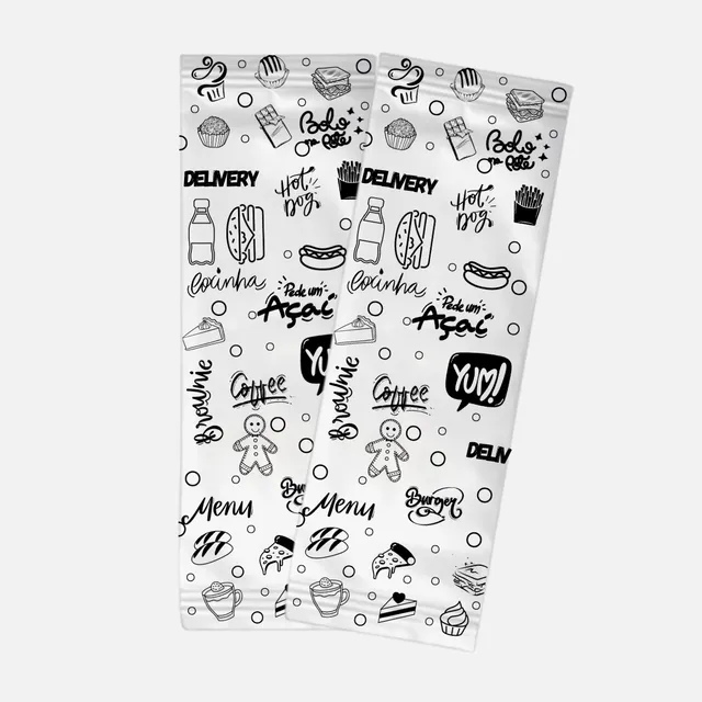 Guardanapo Sachê 30x16cm C/2 Personalizado 2000 Folhas