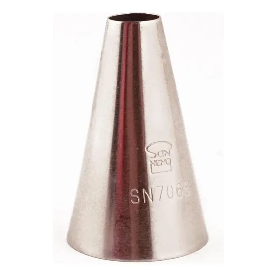 Set De 2 Boquilla Redonda Lisa Inox Ø9xø25x40mm