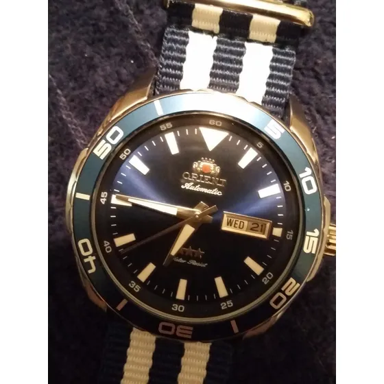 Relógio Orient Diver 100m - Pulseira Nato Original 469ss064