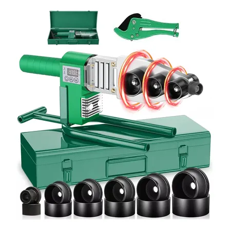 Termofusora Ppr 1500w Soldador Tubos 6 Bocais 20-63mm Cortad 220v