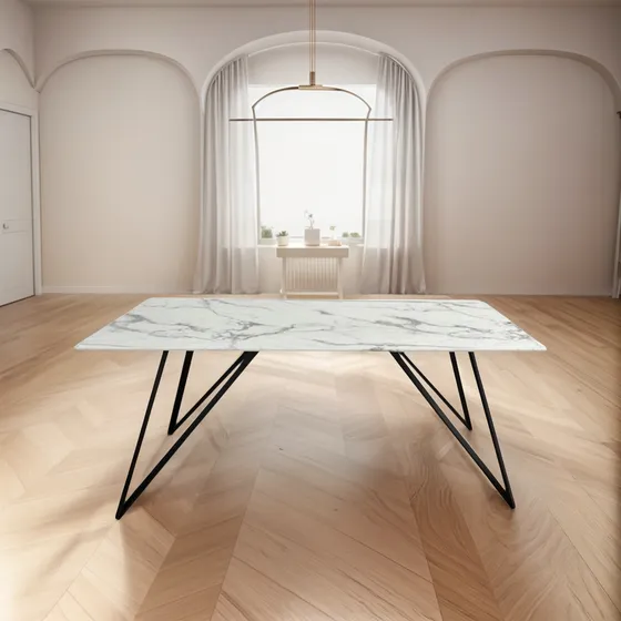 Mesa Comedor Living Bilbao Neolith 1.80 X 90cm Importada