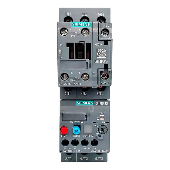 Siemens® Contactor / Relé Sobrecarga 220v  11-16 A  5/10 Hp