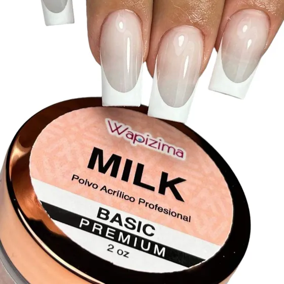 Acrilico Milk Blanco Lechoso 2oz, Wapizima Uñas Acrilicas