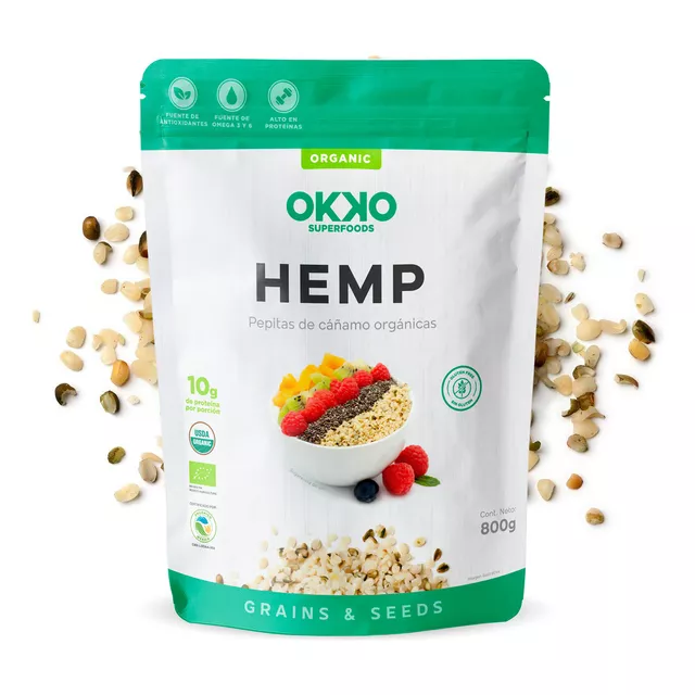 Semillas Hemp Orgánico Okko 800g