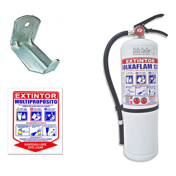 Soporte De Pared Con Señal Para Extintor Solkaflam 3700 Gr