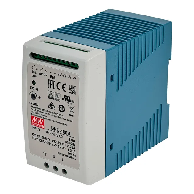 Meanwell 27,6vdc Ch1-2,25a Ch2-1,5a 100w Ajust.ch1/24-30v Ri