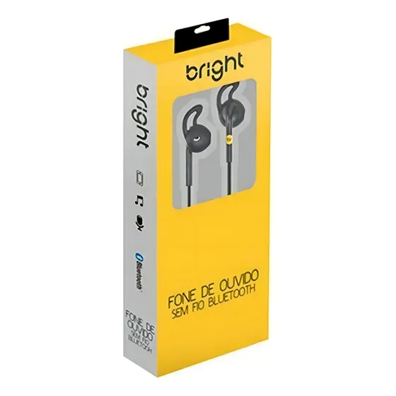 Fone de ouvido in-ear sem fio Bright Bluetooth 0481