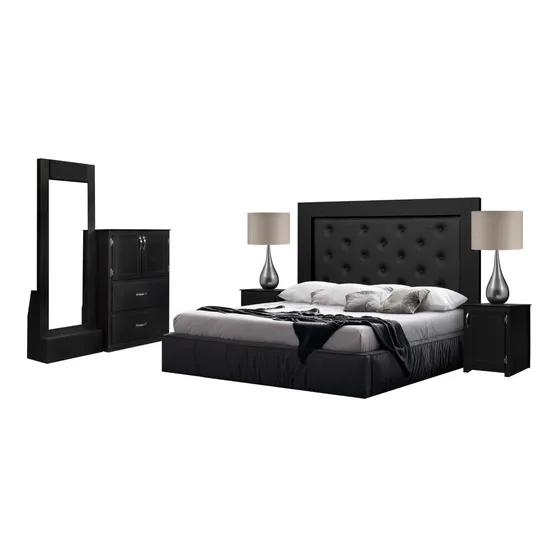 Recamara Matrimonial Queen 5 Piezas Chocolate Envío Gratis