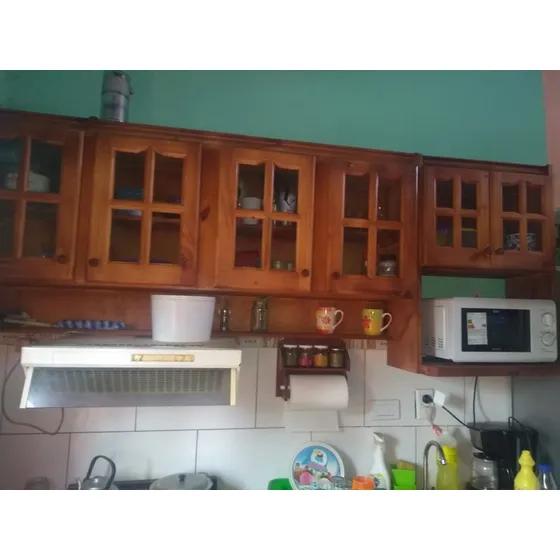 Alacenas 1,60 +portamicroondasc/ Algarrobo,roble,nogal,cedro