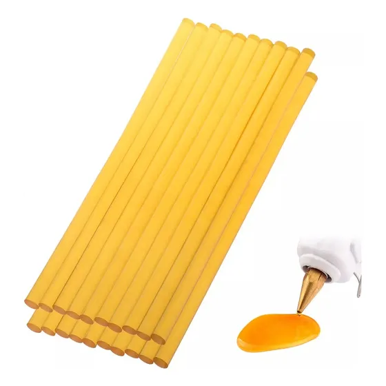 1kg Barras De Silicon Delgado Para Pistola 7x270mm Amarillo